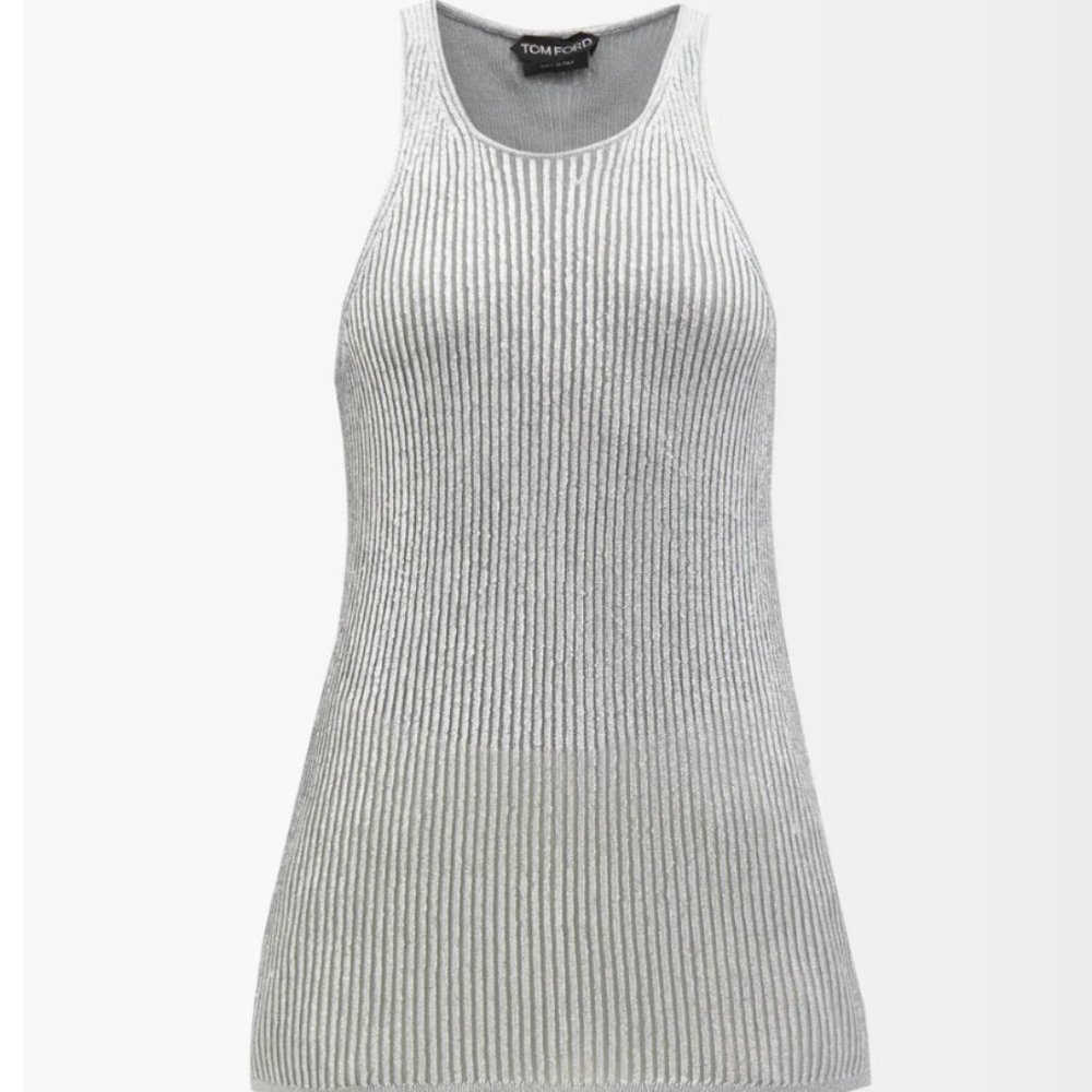 TOM FORD - Laminated Cashmere Blend Tank Top (M)